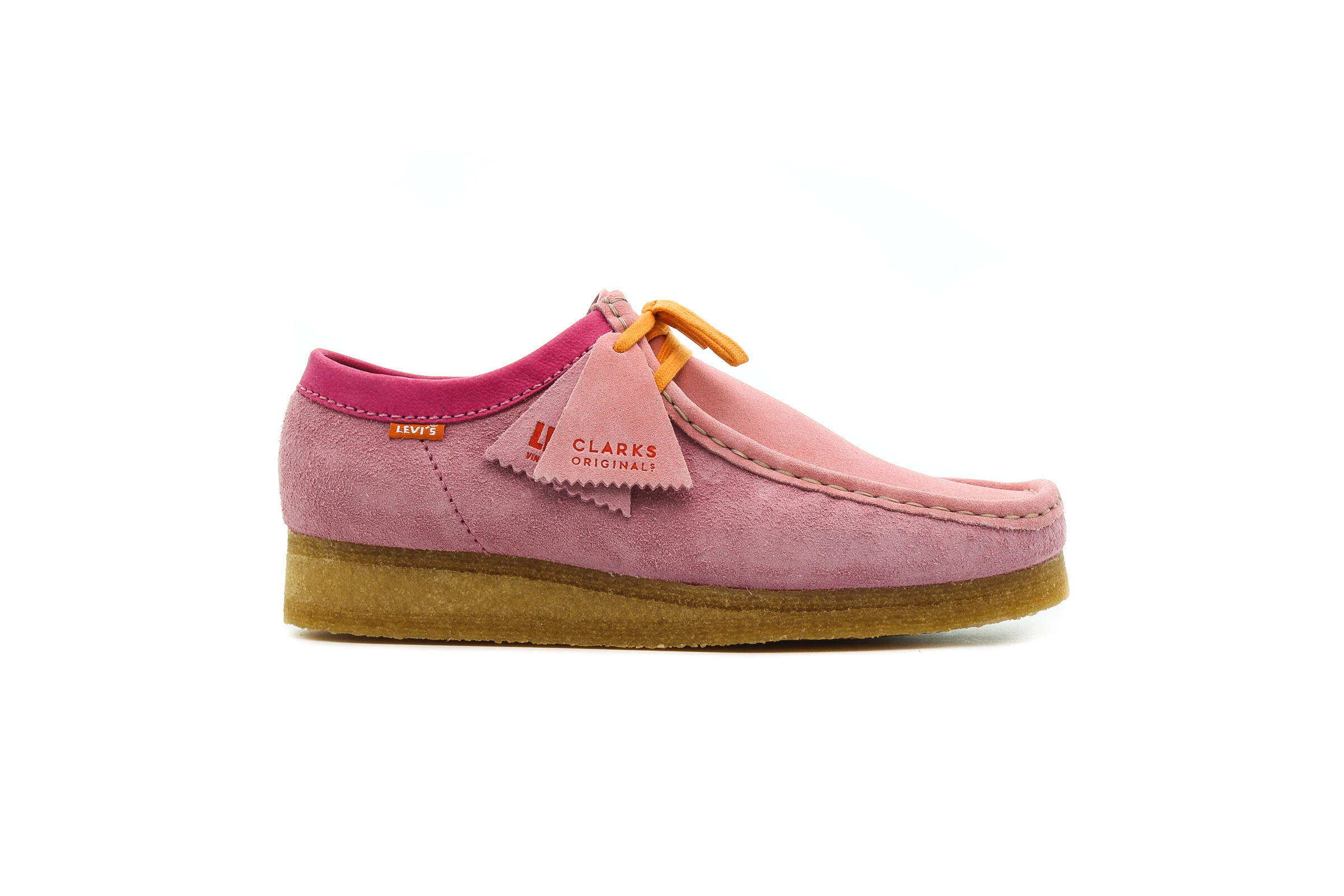 Clarks Originals x LEVIS WALLABEE PINK 26160322 AFEW STORE